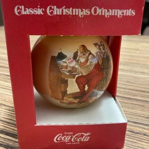 Vintage Corning Coca-Cola Ornament